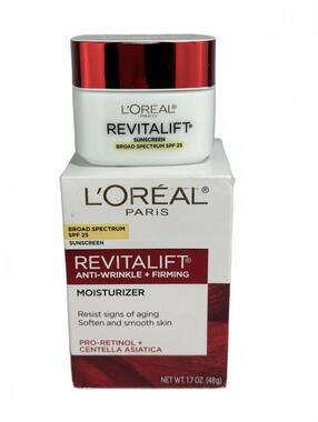 2/$40✨ L’Oreal Revitalift Anti Wrinkle Firming Moisturizer SPF 25 48g NIB